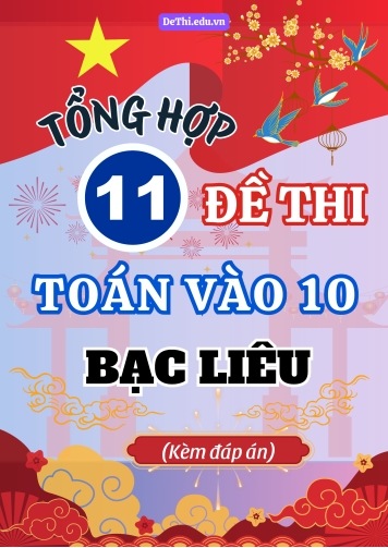 Tổng hợp 11 Đề Toán thi vào 10 Bạc Liêu (Kèm đáp án)